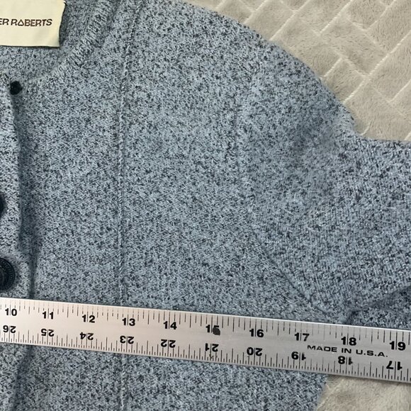 Jennifer Roberts Womens 12 Jacket Gray Wool Blend 3/4 Sleeve Contemporary Modest - Picture 8 of 16